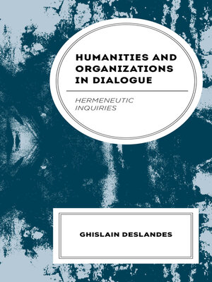 cover image of Humanities and Organizations in Dialogue